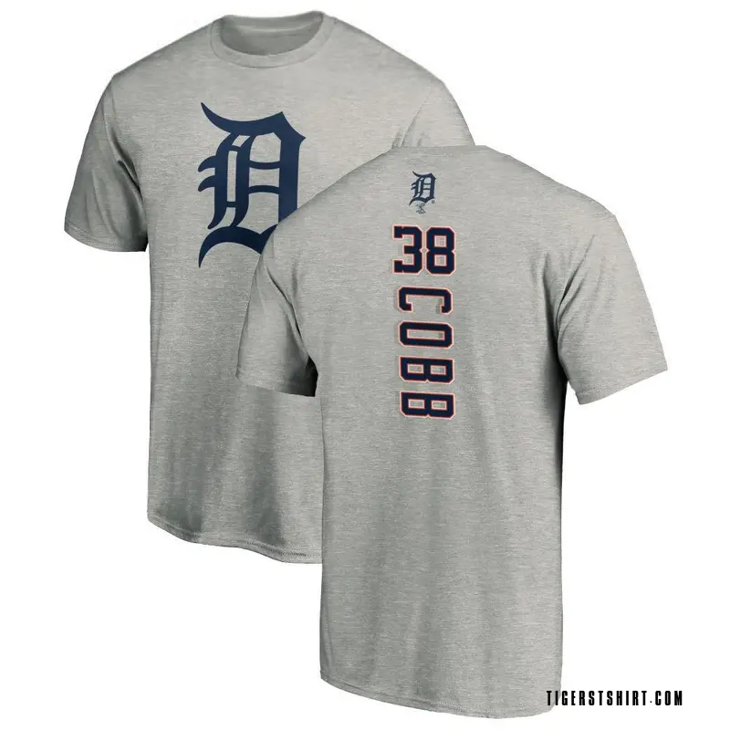 Men's Alex Cobb Detroit Tigers Backer T-Shirt - Ash