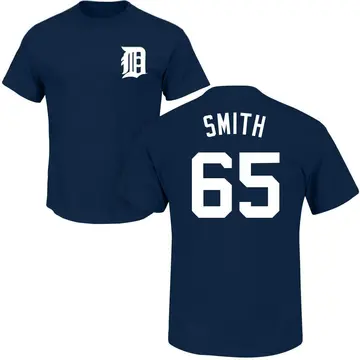 Men's Burch Smith Detroit Tigers Roster Name & Number T-Shirt - Navy
