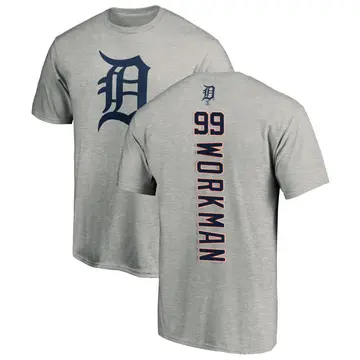 Men's Gage Workman Detroit Tigers Backer T-Shirt - Ash
