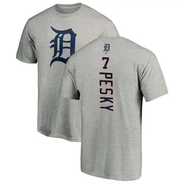 Men's Johnny Pesky Detroit Tigers Backer T-Shirt - Ash
