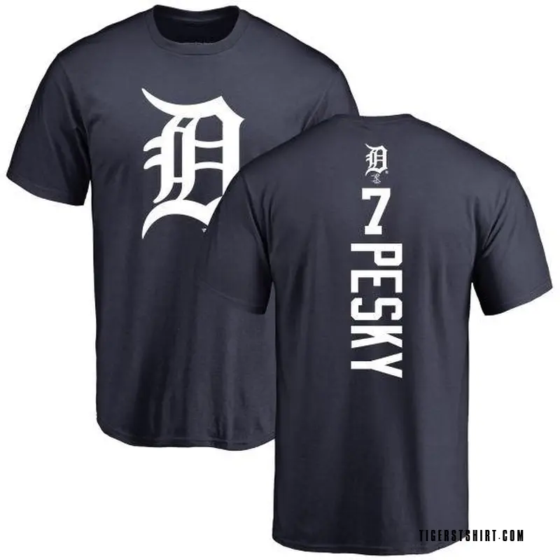 Men's Johnny Pesky Detroit Tigers Backer T-Shirt - Navy