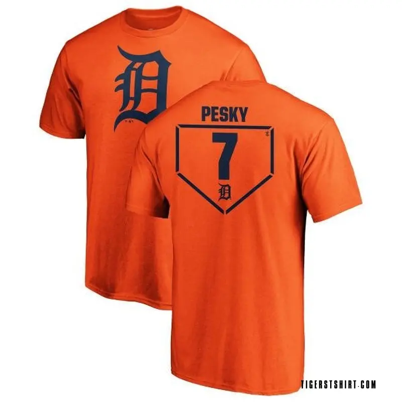 Men's Johnny Pesky Detroit Tigers RBI T-Shirt - Orange