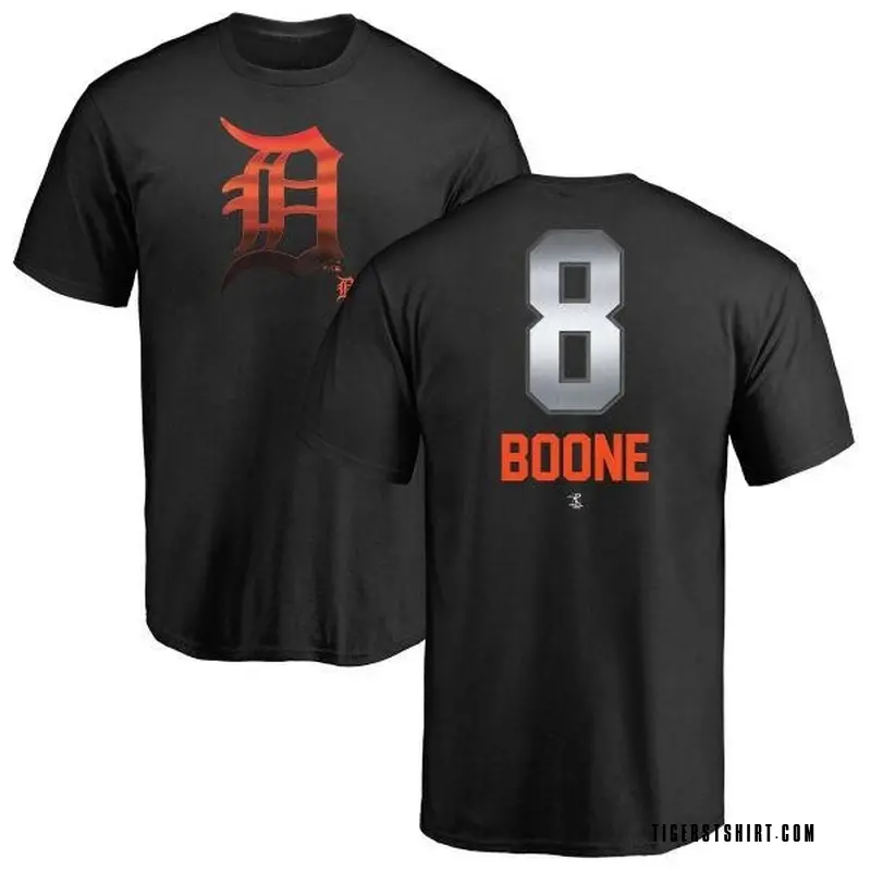 Men's Ray Boone Detroit Tigers Midnight Mascot T-Shirt - Black