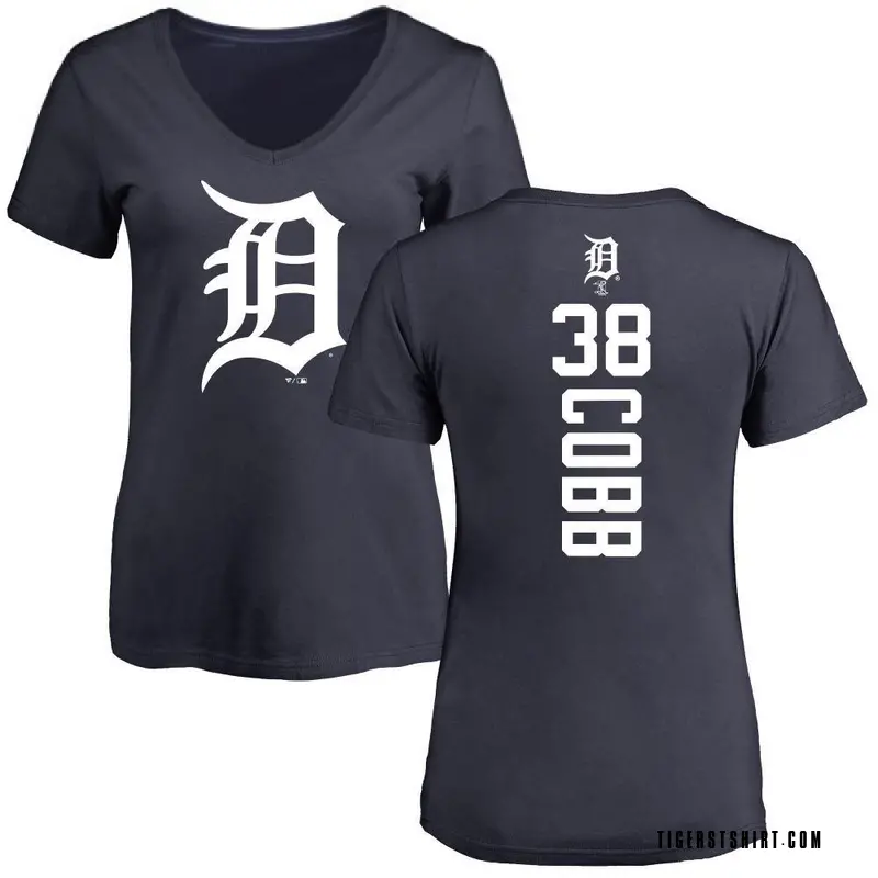 Women's Alex Cobb Detroit Tigers Backer Slim Fit T-Shirt - Navy