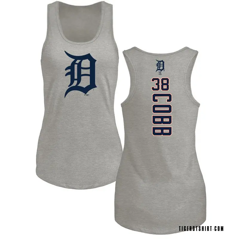 Women's Alex Cobb Detroit Tigers Backer Tri-Blend Tank Top - Ash