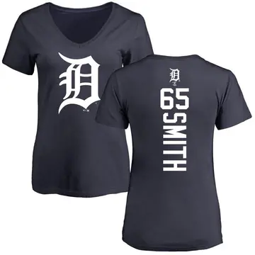 Women's Burch Smith Detroit Tigers Backer Slim Fit T-Shirt - Navy
