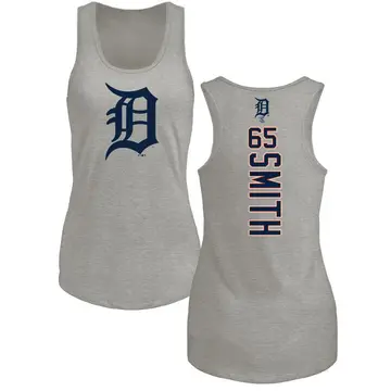 Women's Burch Smith Detroit Tigers Backer Tri-Blend Tank Top - Ash