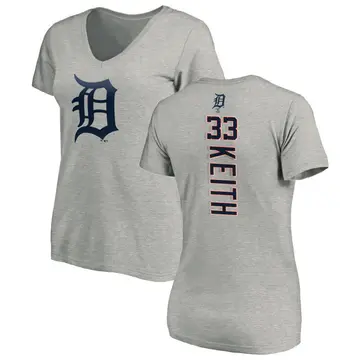 Women's Colt Keith Detroit Tigers Backer Slim Fit T-Shirt - Ash
