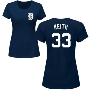 Women's Colt Keith Detroit Tigers Roster Name & Number T-Shirt - Navy