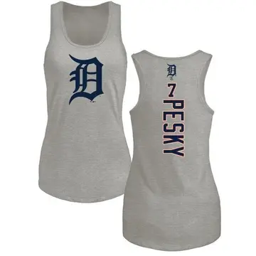 Women's Johnny Pesky Detroit Tigers Backer Tri-Blend Tank Top - Ash