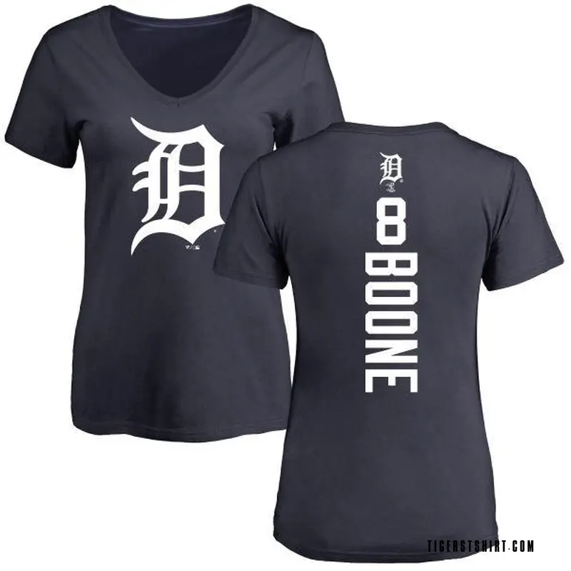 Women's Ray Boone Detroit Tigers Backer Slim Fit T-Shirt - Navy