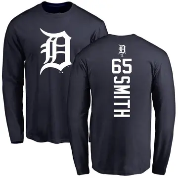 Youth Burch Smith Detroit Tigers Backer Long Sleeve T-Shirt - Navy