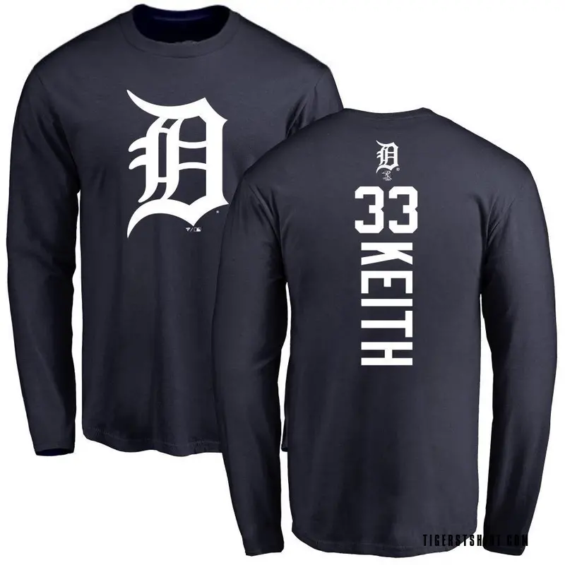 Youth Colt Keith Detroit Tigers Backer Long Sleeve T-Shirt - Navy