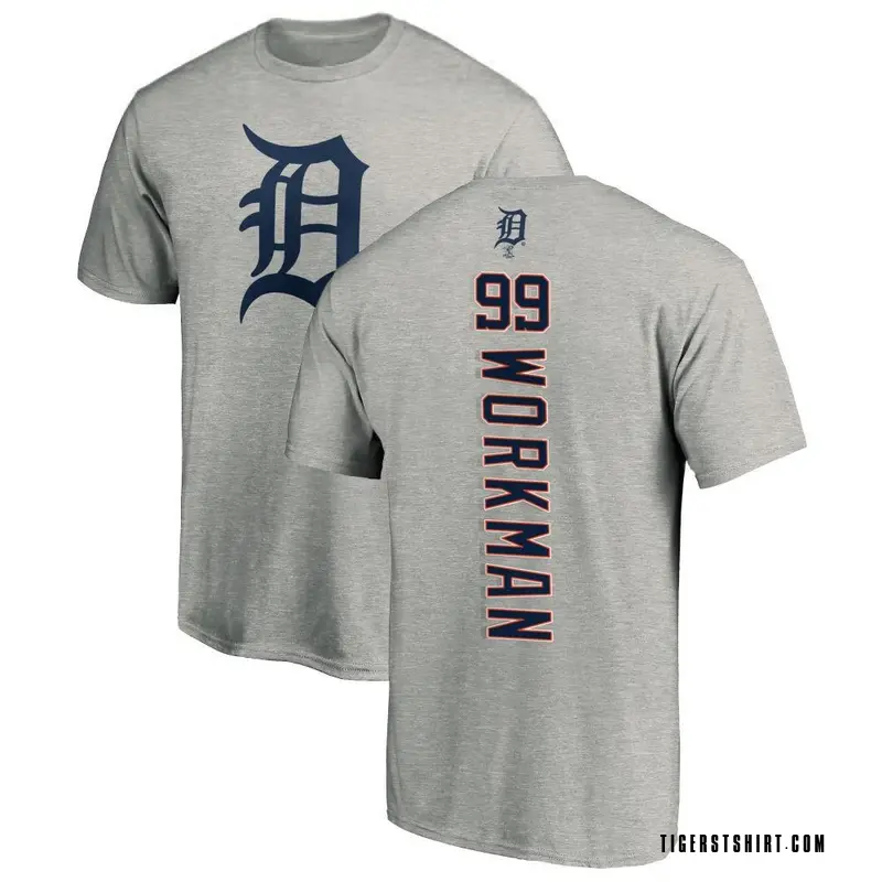 Youth Gage Workman Detroit Tigers Backer T-Shirt - Ash