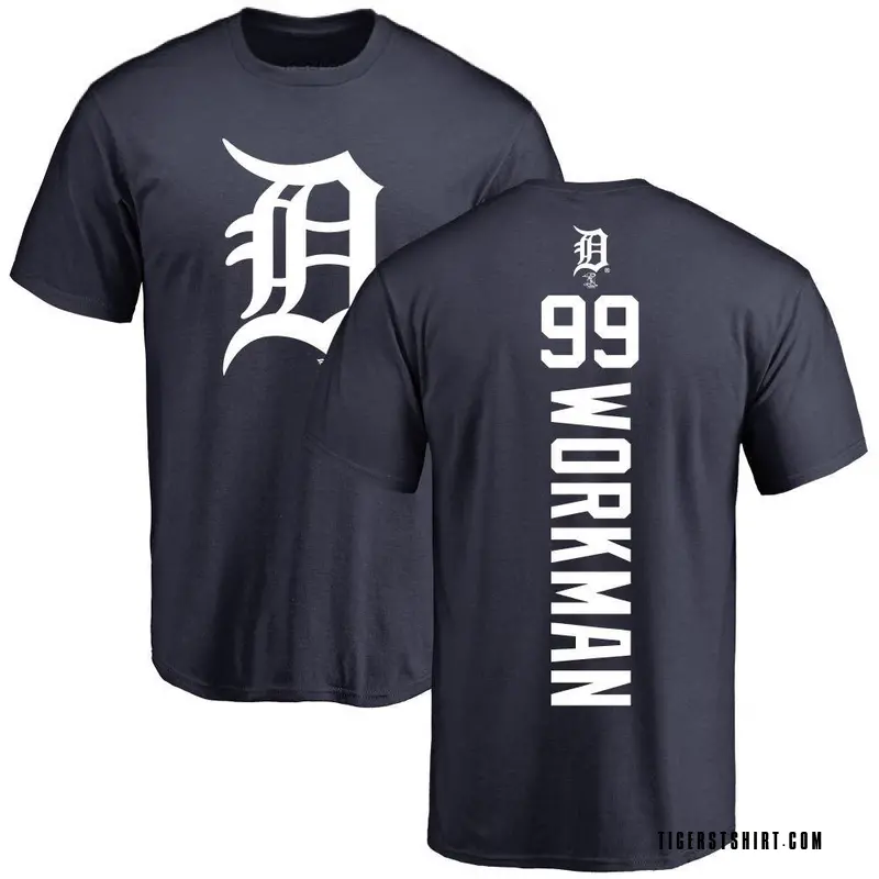 Youth Gage Workman Detroit Tigers Backer T-Shirt - Navy
