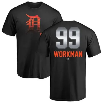 Youth Gage Workman Detroit Tigers Midnight Mascot T-Shirt - Black