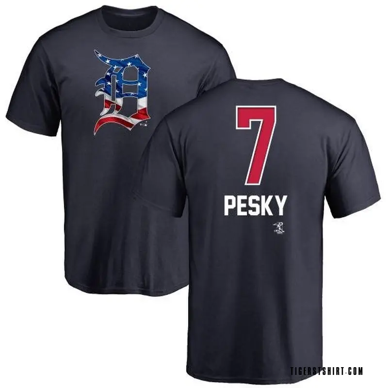 Youth Johnny Pesky Detroit Tigers Name and Number Banner Wave T-Shirt - Navy